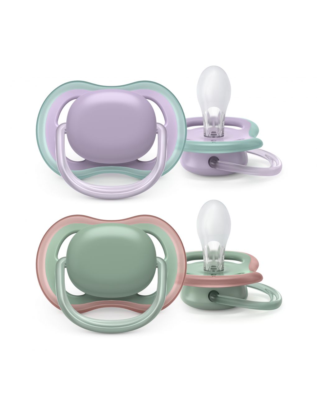 2 chupetes ultra air 6-18m - lila/verde - philips avent - Philips Avent