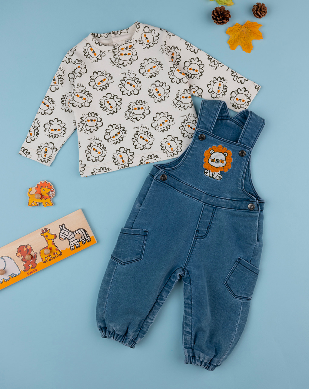 Conjunto con tirantes para niño "león" - Prénatal