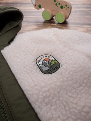 Chaqueta de bebé verde y blanca - Prénatal