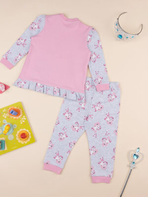 Pijama de bebé niña "unicornios" rosa - Prénatal