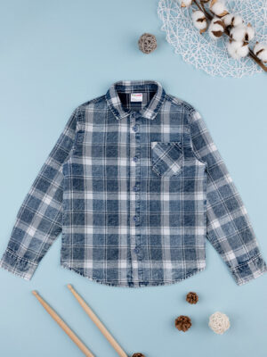 Camisa vaquera de manga larga para niño - Prénatal
