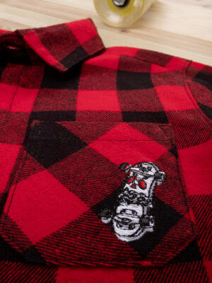 Camisa de cuadros rojos y negros - Prénatal