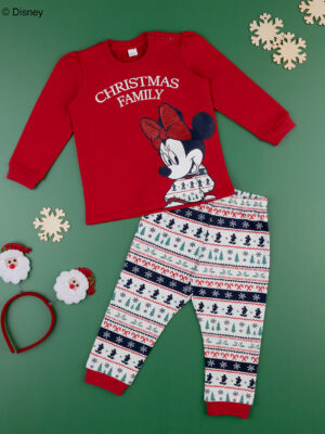 Pijama de felpa "minnie christmas" para bebés - Prénatal