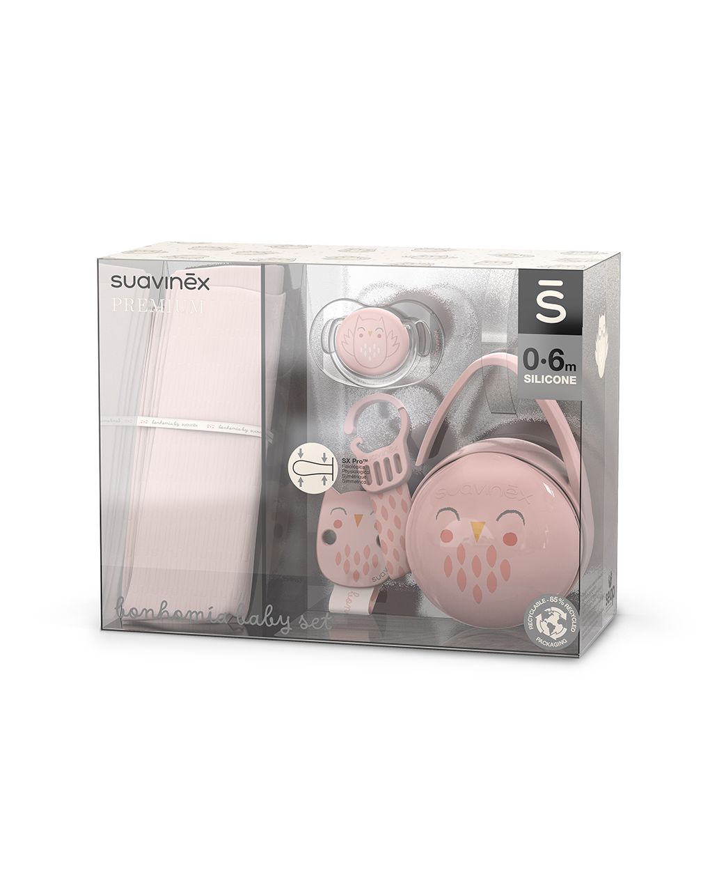Pack de regalo premium para bebés - bonhomia rosa - suavinex - Suavinex
