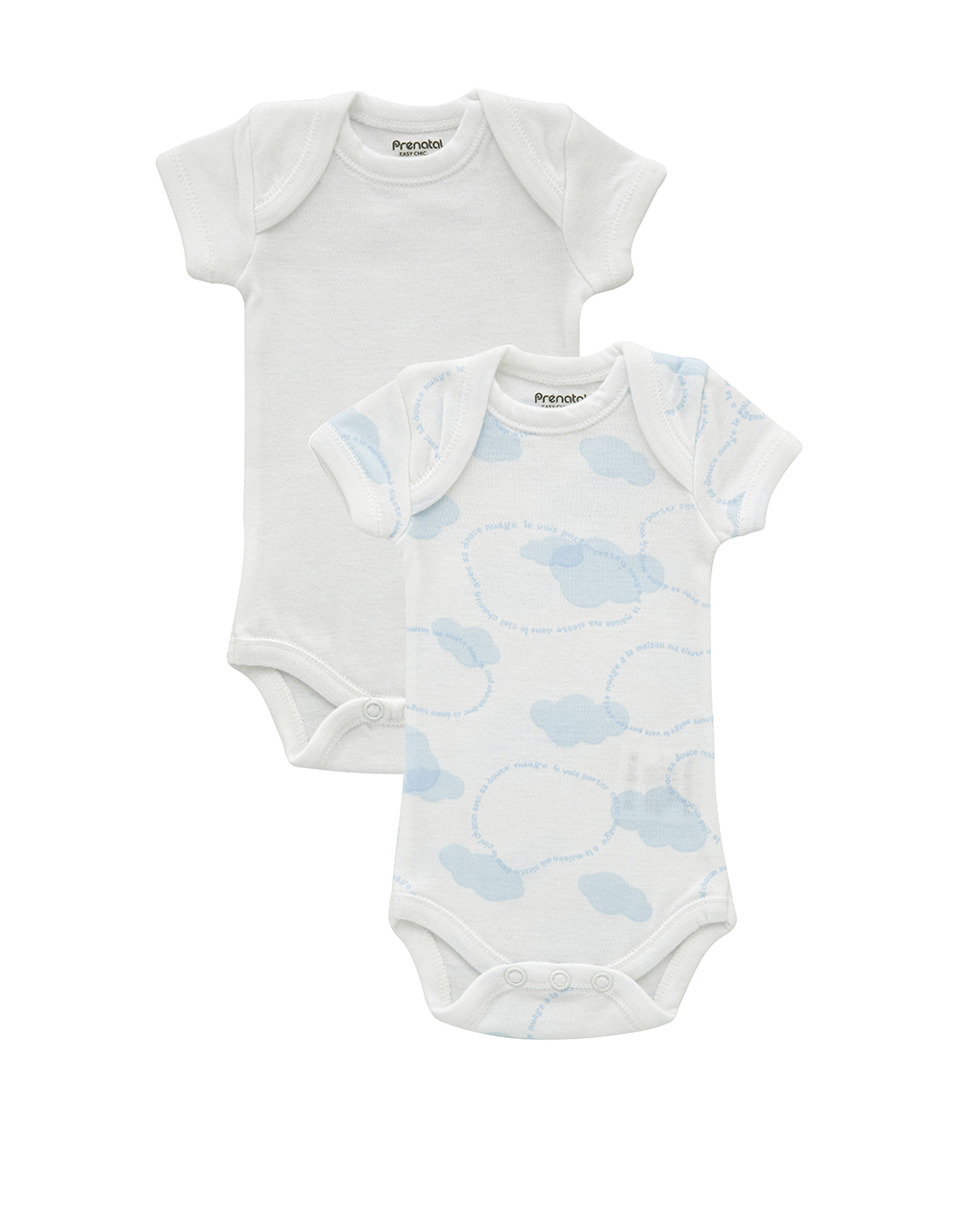 Pack de 2 pijamas para bebé de algódon orgánico Coches 0-3 meses
