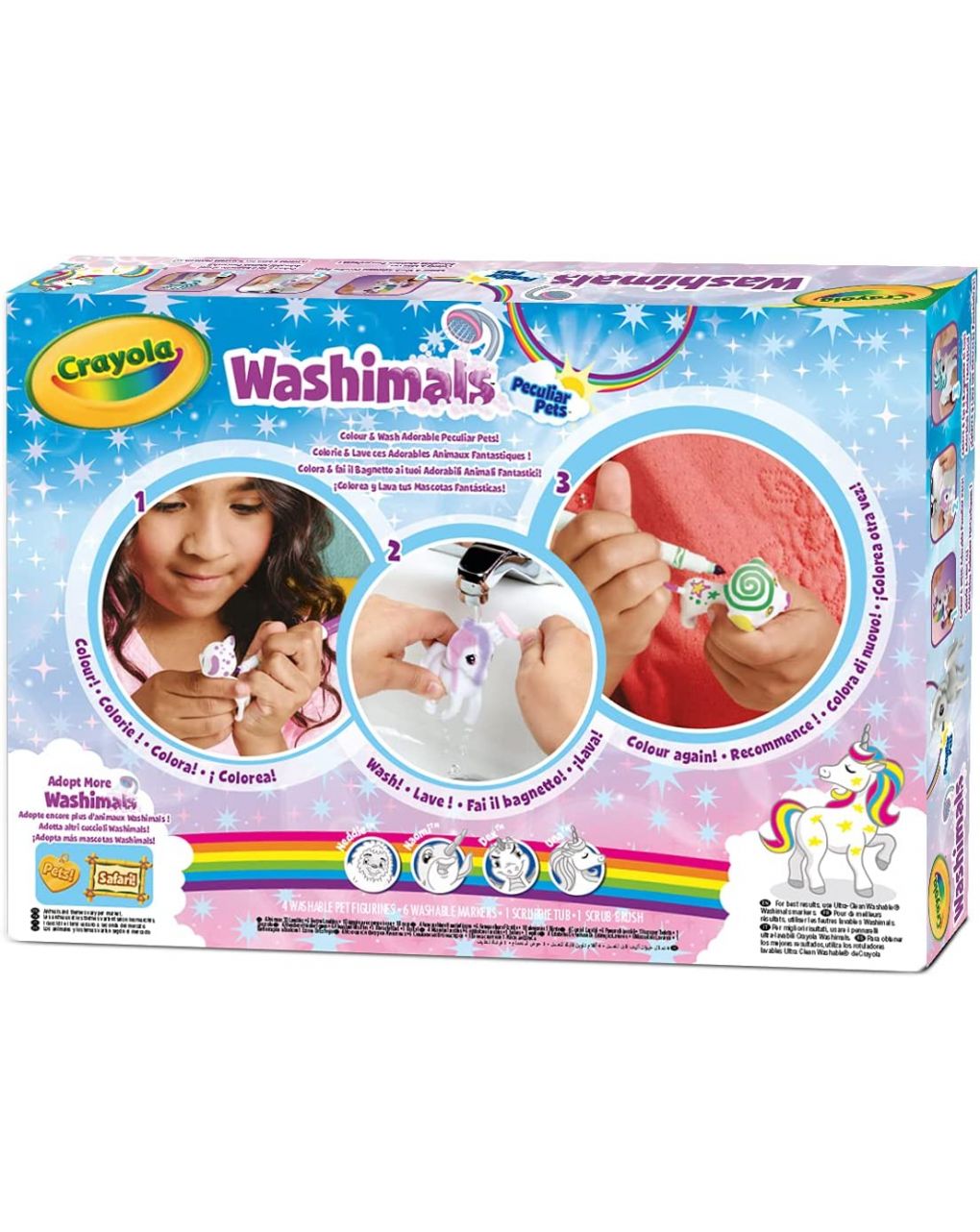 Washimals set mascotas fantásticas - crayola - Crayola