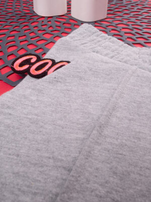 Pantalones de felpa para niña, color gris - Prénatal