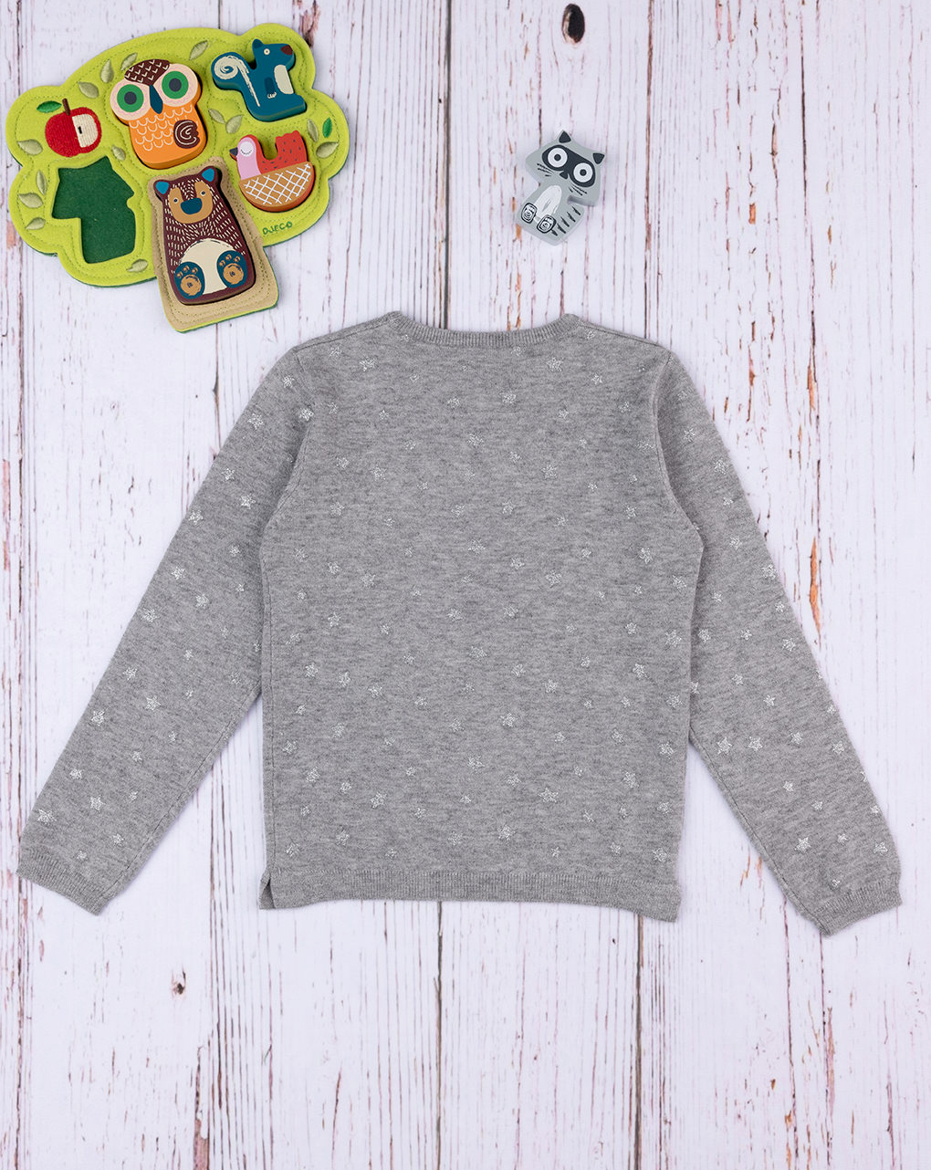 Jersey de tricot para niña fucsia - Prénatal