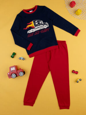 Pijama azul/rojo para bebés - Prénatal