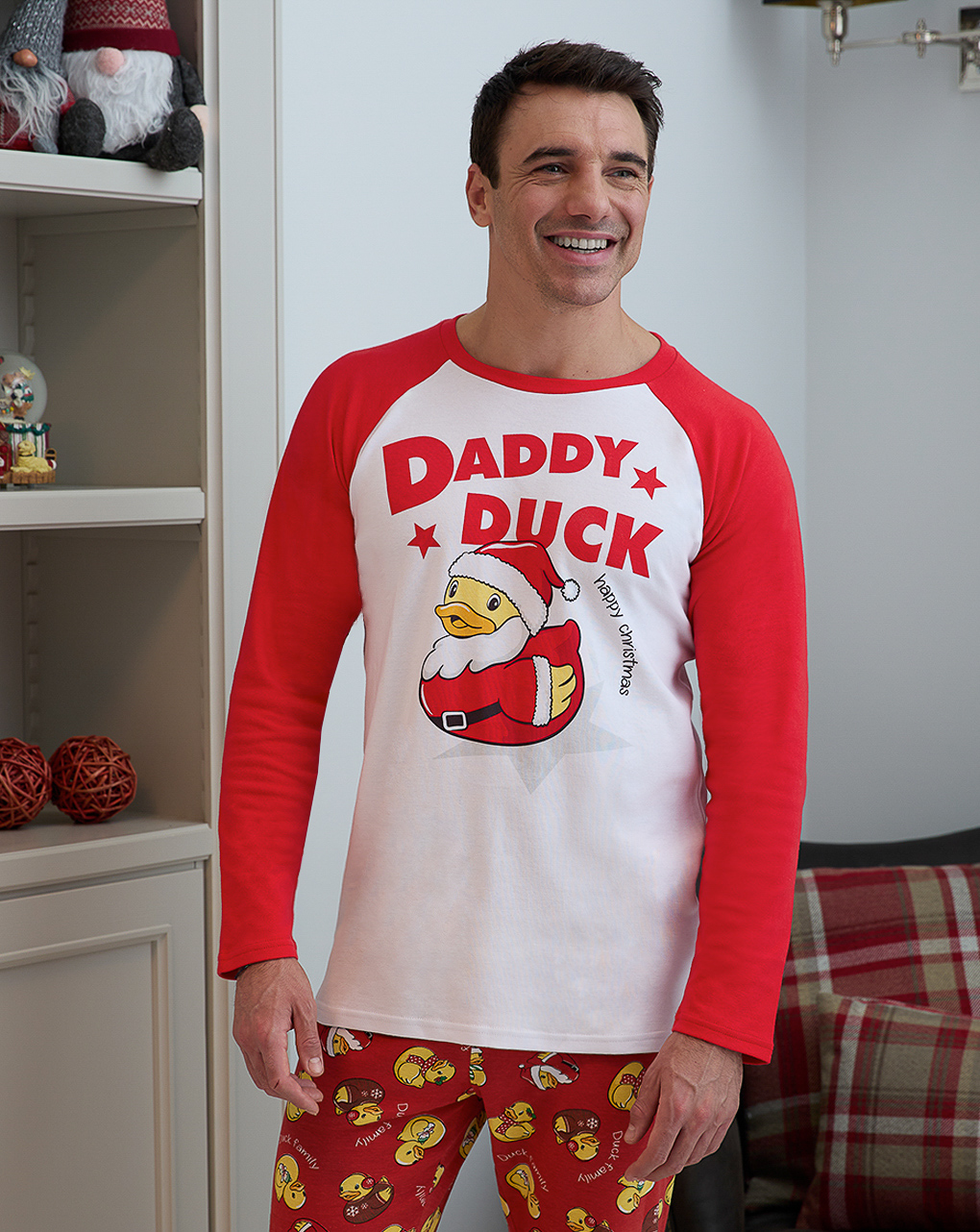 Pijama de navidad con estampado de papi pato - Prénatal