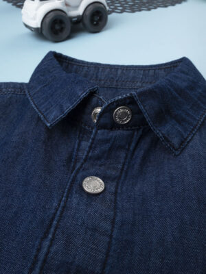 Camisa vaquera azul de niño - Prénatal