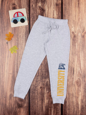 Pantalones de vellón para niños, color gris - Prénatal