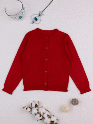 Chaqueta de punto roja de niña - Prénatal