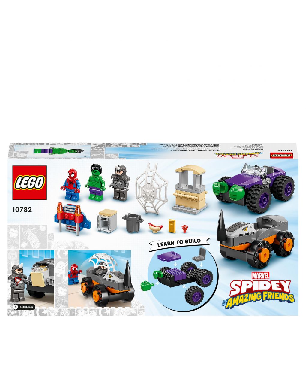 Camiones de combate de hulk y rhino 10782 - lego marvel super heroes - SPIDEY