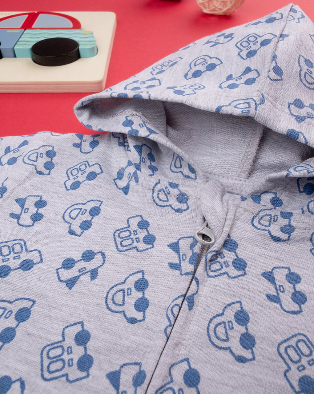 Sudadera gris 'automobiles' de niño - Prénatal