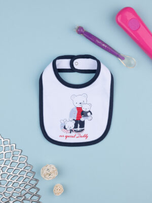 Babero azul "special daddy" para bebés - Prénatal