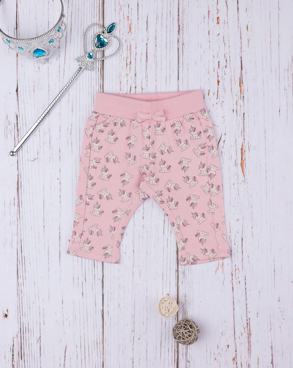 Pantalones básicos de felpa para niña - Prénatal