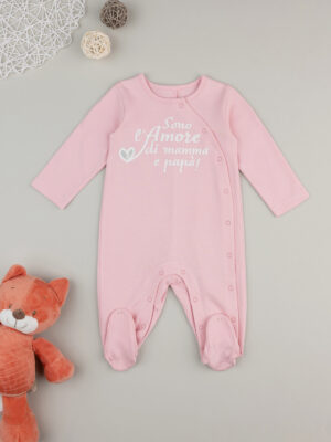 Pelele rosa para bebé niña - Prénatal