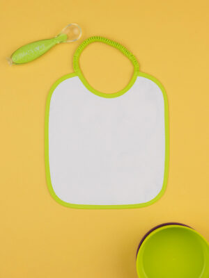 Babero para bebé blanco/verde - Prénatal