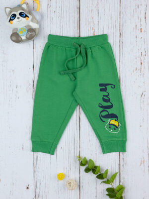 Pantalone bimbo french terry verde - Prénatal