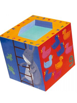 10 cubos rigolo de cartón apilables - djeco - Djeco