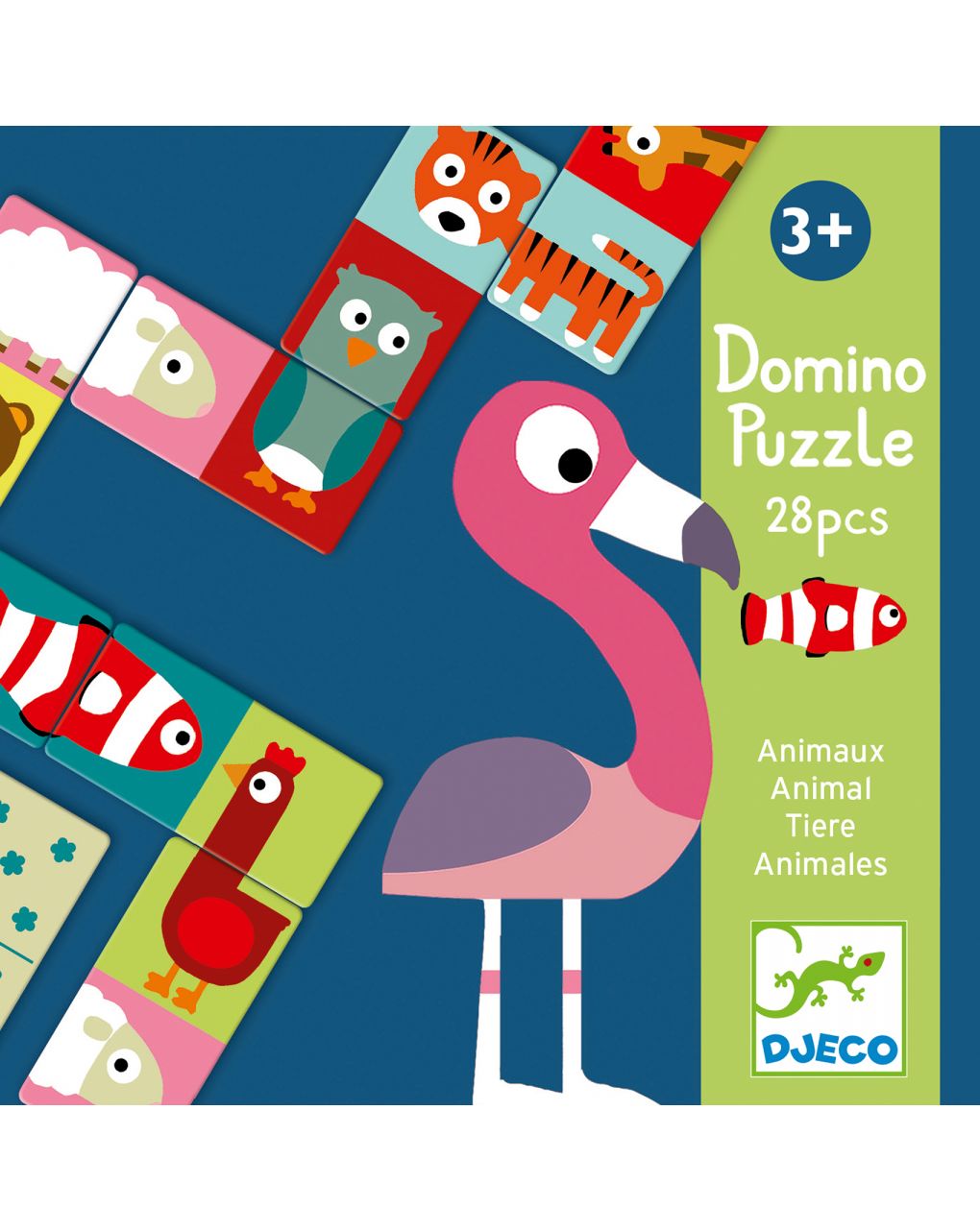 Dominó animo-puzzle 28 cartas - djeco - Djeco