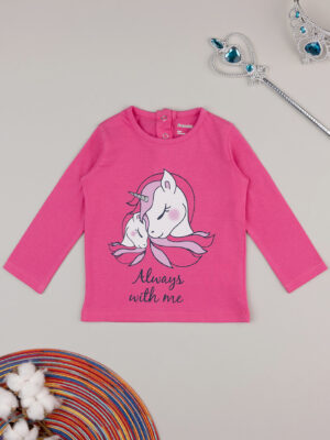 Camiseta bimba rosa "unicorno - Prénatal