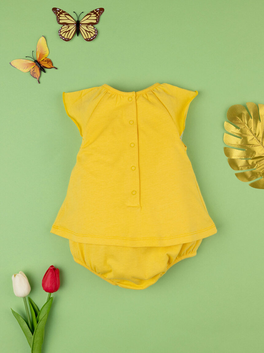 Pelele jersey amarillo niña - Prénatal
