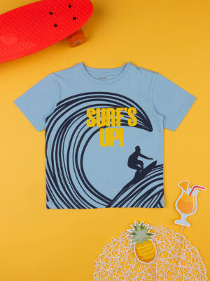 Camiseta infantil "surf up" azul claro - Prénatal