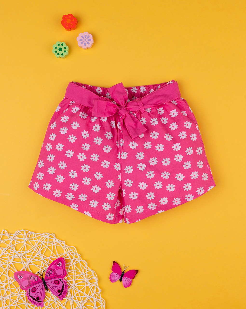 Pantalón corto de niña rosa "margherite" - Prénatal