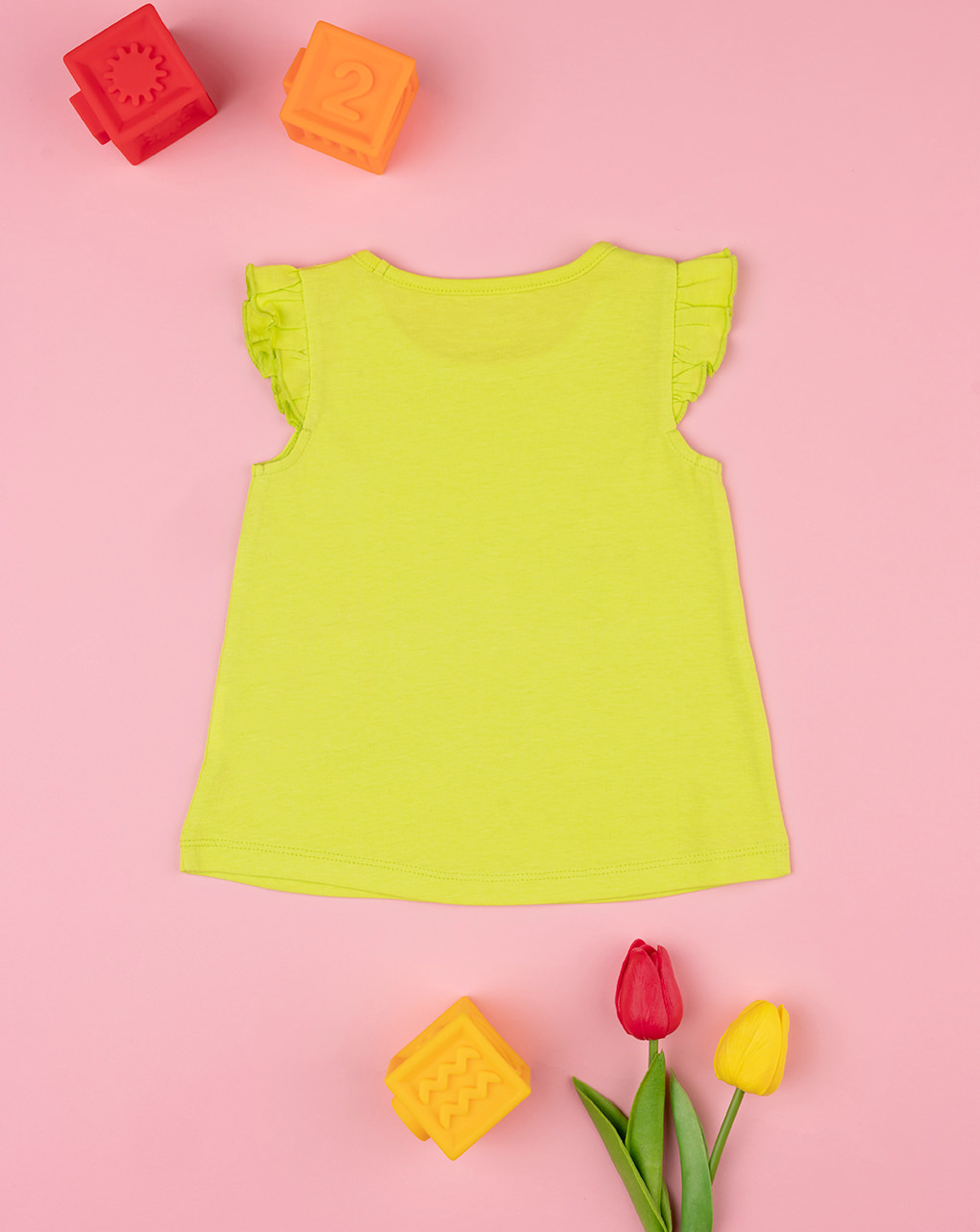 Camiseta de tirantes verde "summer" de niña - Prénatal