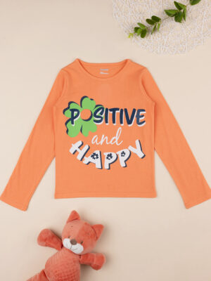 Camiseta bimba naranja "positive - Prénatal
