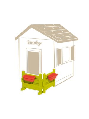 Valla modular con jardineras para casas de campo - smoby - Smoby