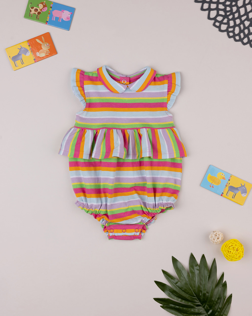 Pelele bebé niña jersey multicolor - Prénatal