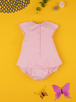 Pelele de jersey rosa para bebé niña - Prénatal