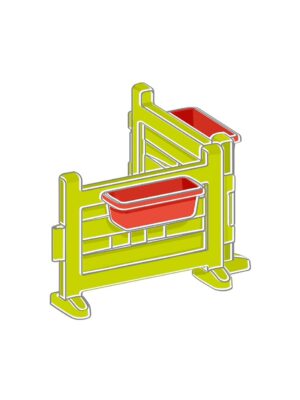 Valla modular con jardineras para casas de campo - smoby - Smoby