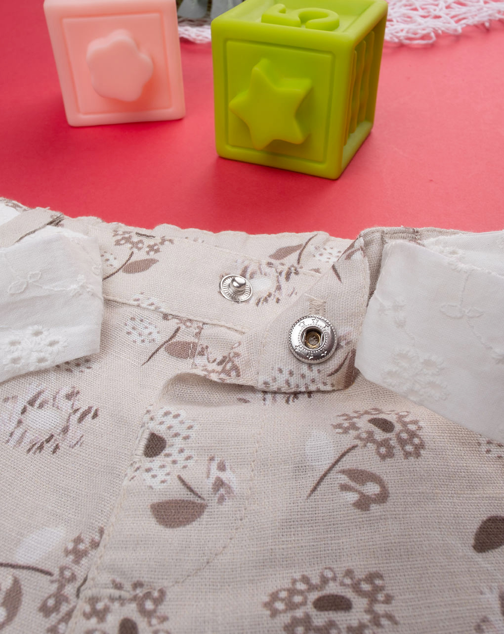 Pantalones cortos lino niña beige - Prénatal