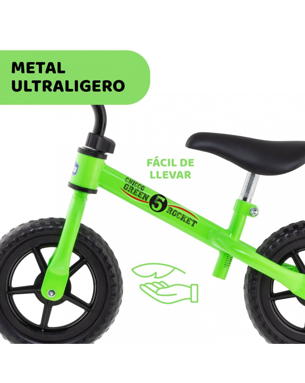 Balance bike green rocket - chicco - Chicco