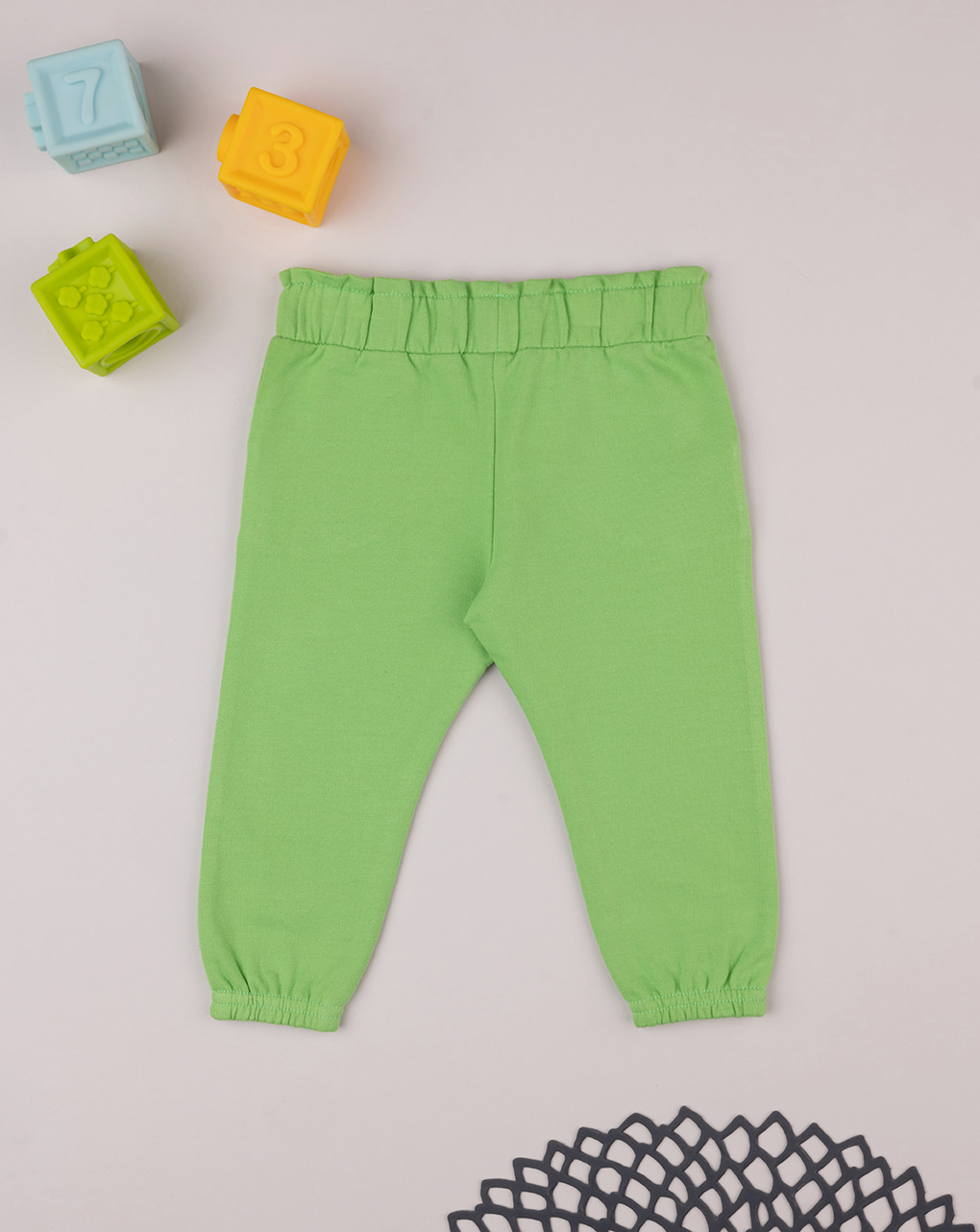 Pantalón french terry niña verde - Prénatal