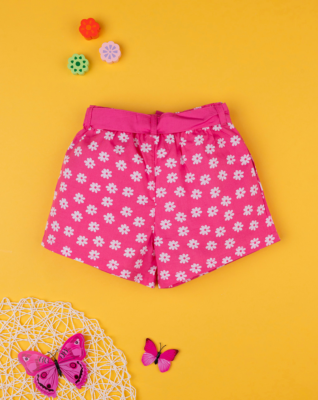 Pantalón corto de niña rosa "margherite" - Prénatal