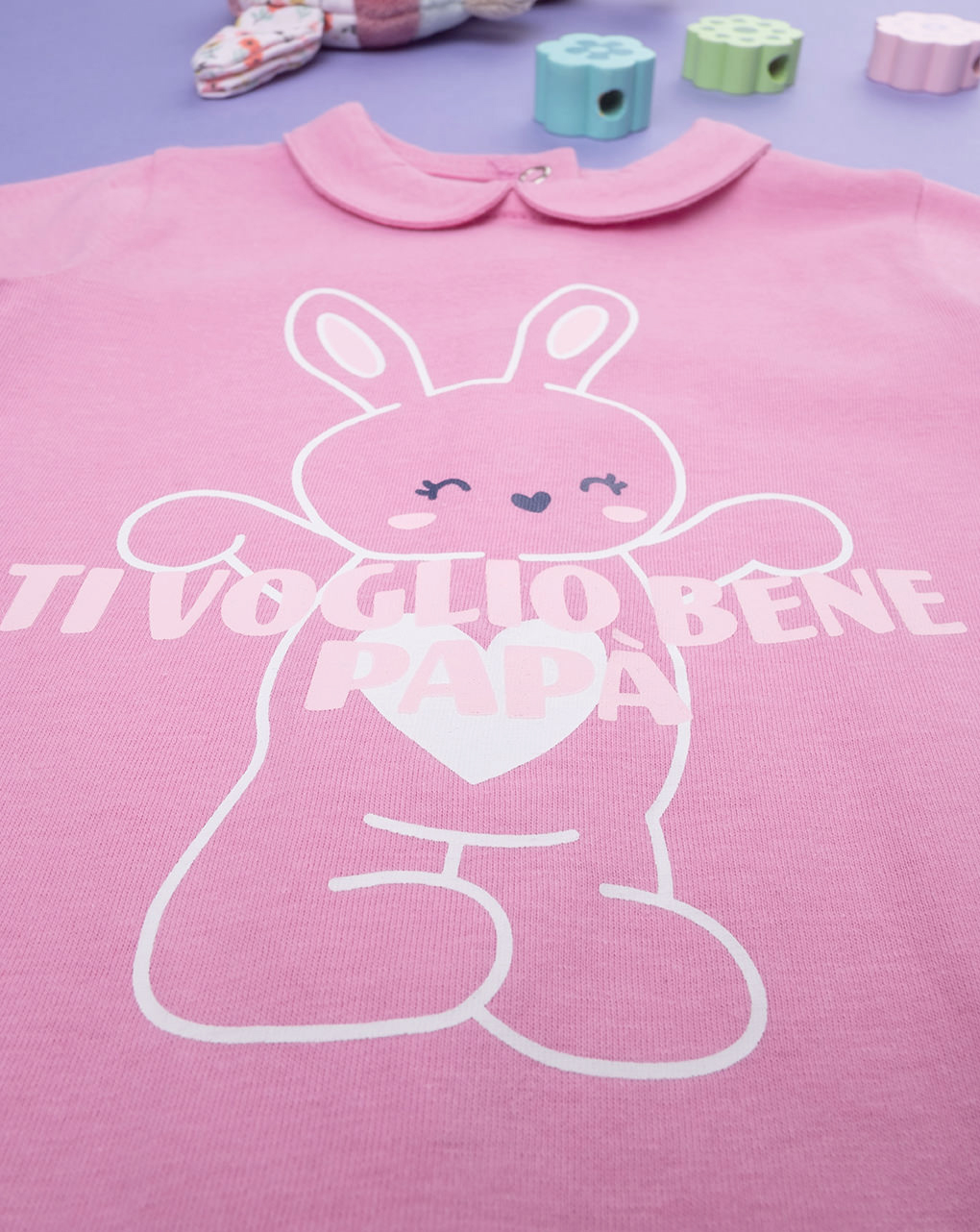 Pelele de jersey 'pink bunny' para bebé niña - Prénatal