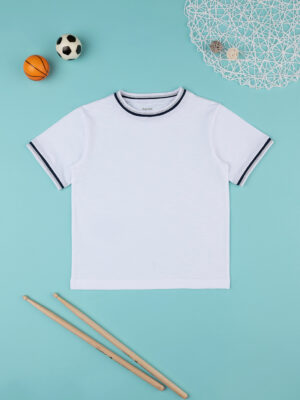Camiseta niño blanca/azul - Prénatal