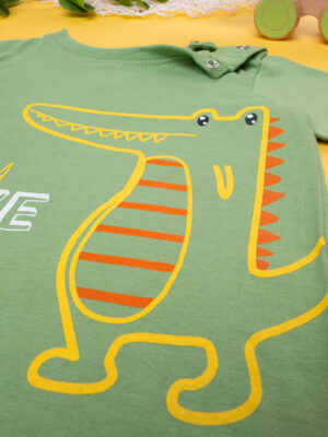 Camiseta niño verde "dinosauri" - Prénatal