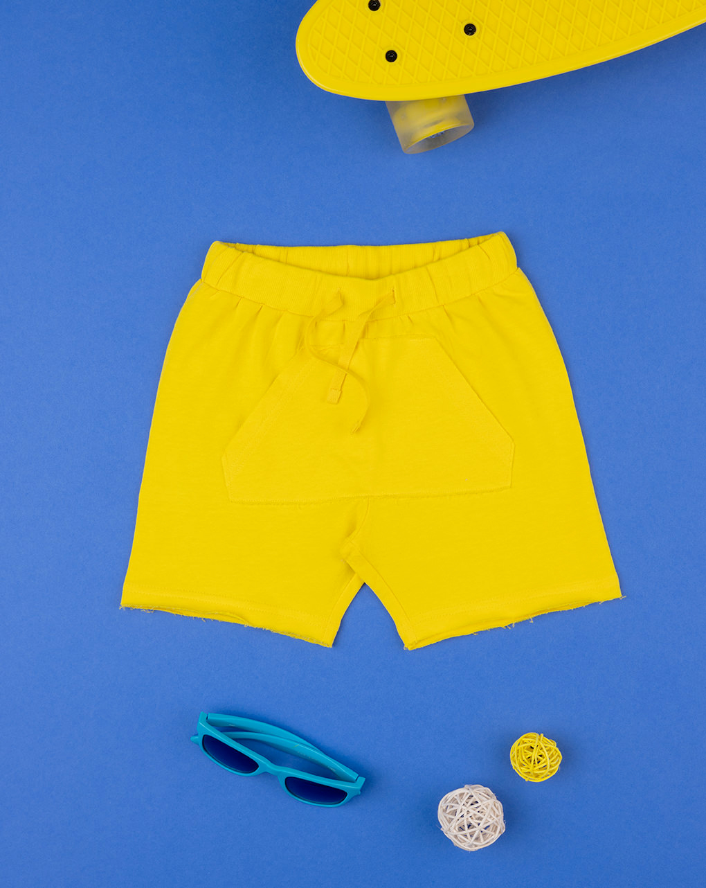 Pantalón corto amarillo de deporte para niño - Prénatal