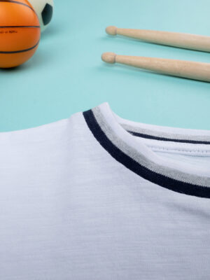 Camiseta niño blanca/azul - Prénatal