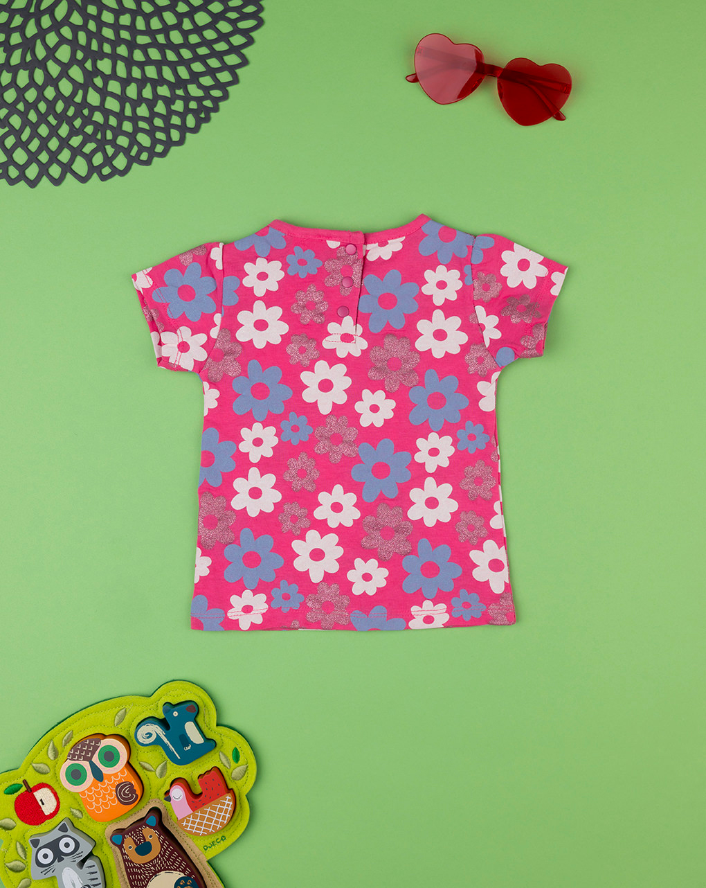 Camiseta niña rosa "fiori" - Prénatal