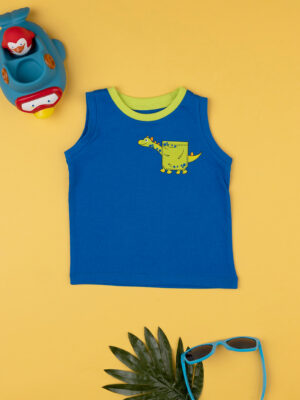 Camiseta de tirantes de niño verde/azul - Prénatal