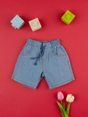Pantalones cortos chambray niño denim - Prénatal