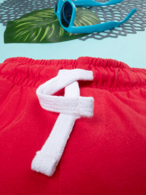 Bermudas deportivas rojas para niños - Prénatal
