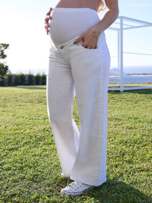 Pantalón premamá ancho con cintura alta - Prénatal